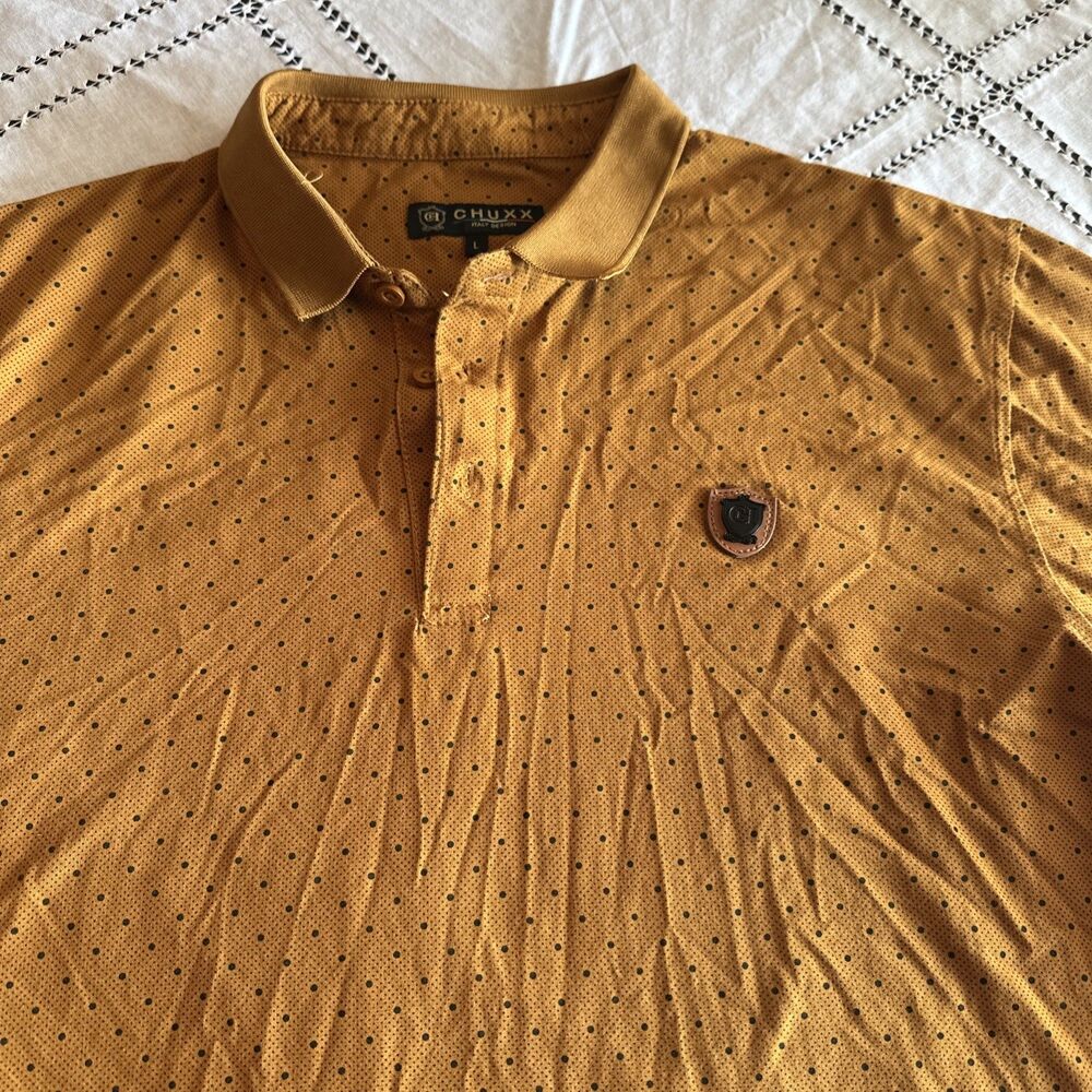 Chuxx Mens Soft Touch Short Sleeve large Polo Shirt